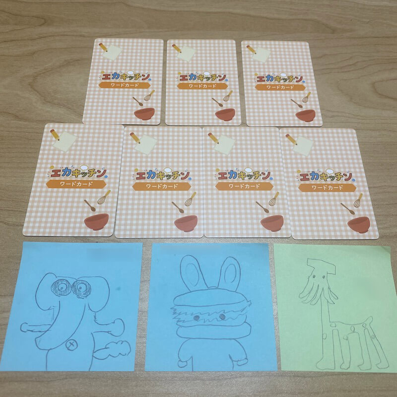 描いたまぜ絵を披露